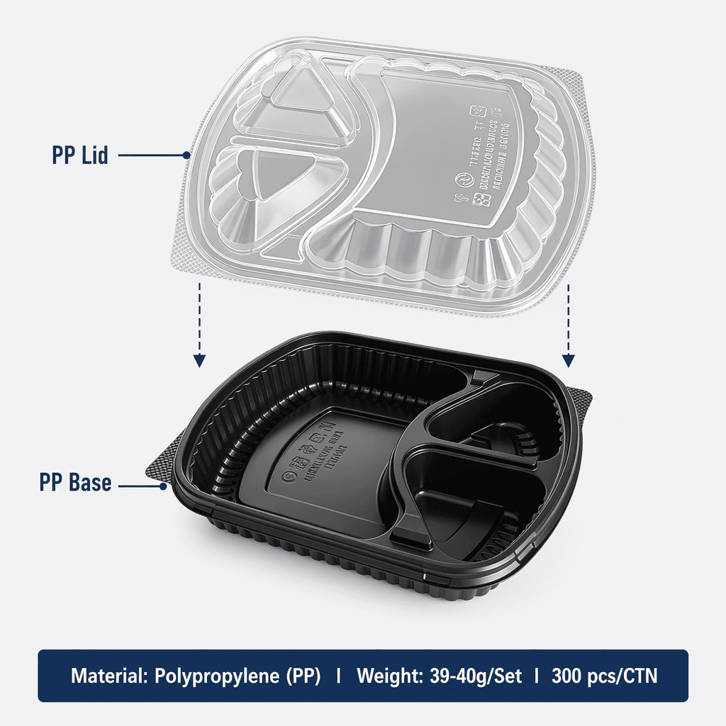 Meal prep containers for catering and delivery